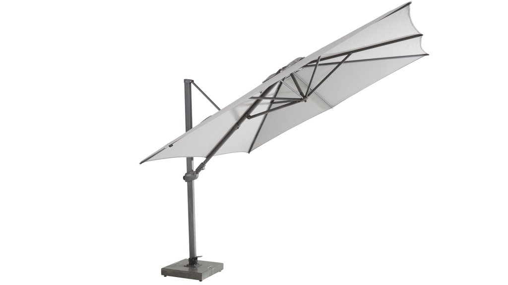 4 seasons outdoor siesta  300x300cm antraciet mid grey