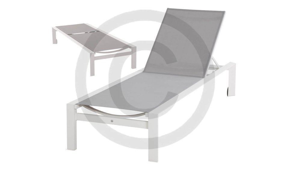 taste 4seasons tropic sunbed white