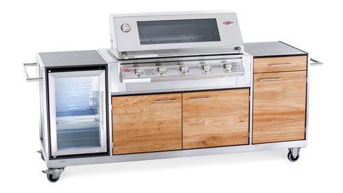 niehoff buitenkeuken pro mit auszug teak front