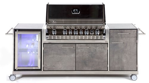 niehoff buitenkeuken mit auszug zement