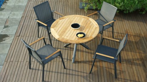 zebra fly diningset carbon sfeerfoto graphite