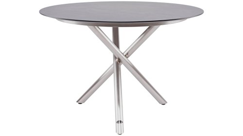 zebra mikado tisch edelstahl laminat beton 110cm