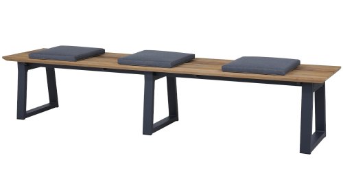 zebra dining tuinset phoenix bank zonder rug met zitkussens